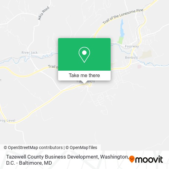 Tazewell County Business Development map