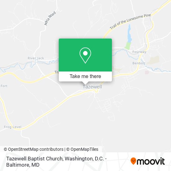 Tazewell Baptist Church map