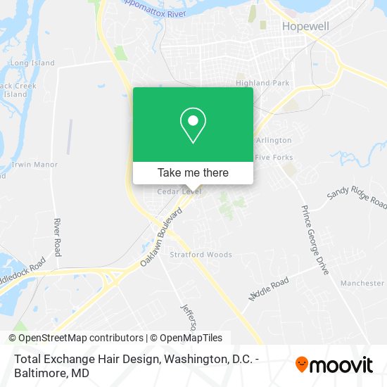 Total Exchange Hair Design map