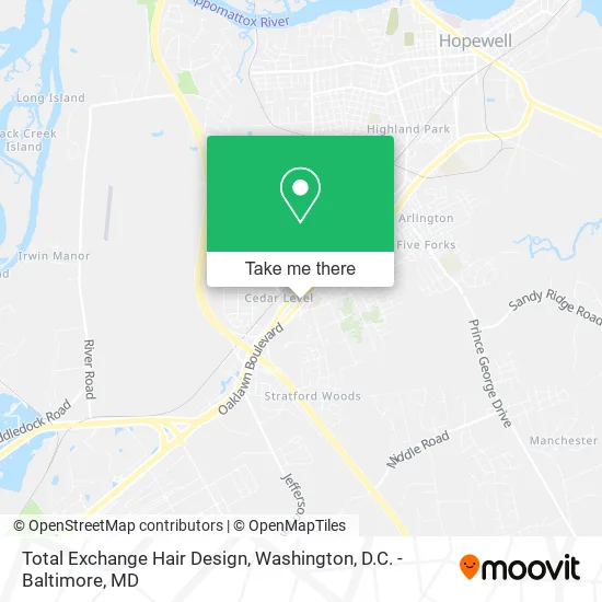 Total Exchange Hair Design map