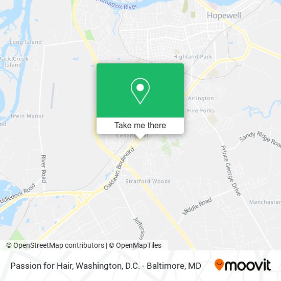 Passion for Hair map