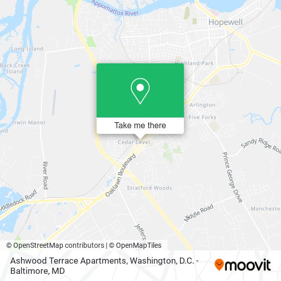 Ashwood Terrace Apartments map
