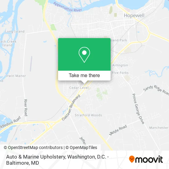 Auto & Marine Upholstery map