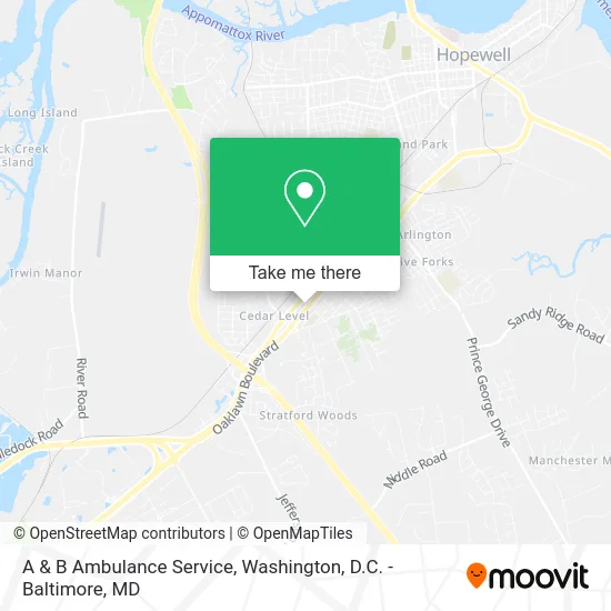 A & B Ambulance Service map