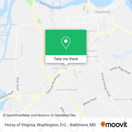 Hotsy of Virginia map