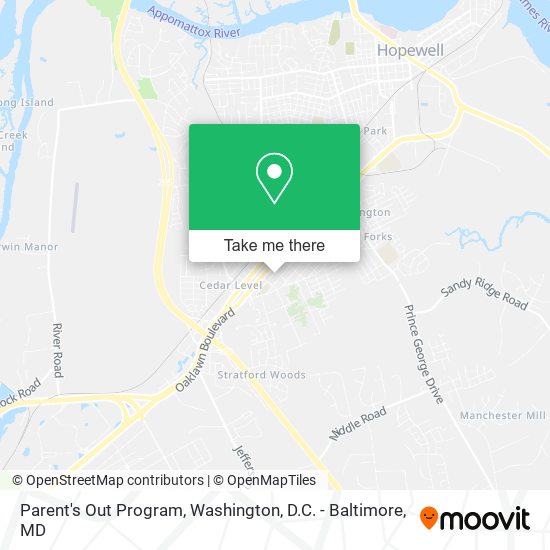 Mapa de Parent's Out Program