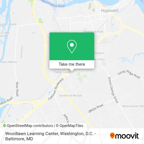 Woodlawn Learning Center map