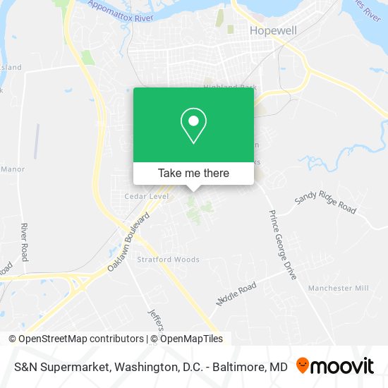 S&N Supermarket map