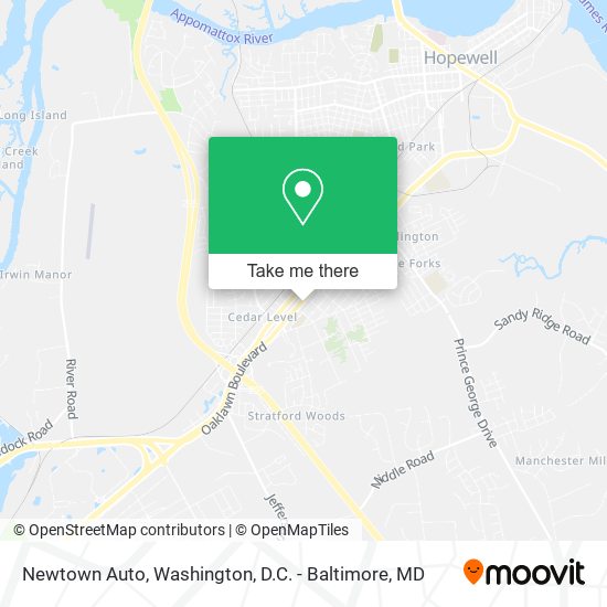Mapa de Newtown Auto