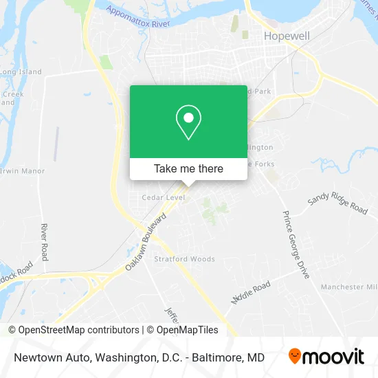 Newtown Auto map