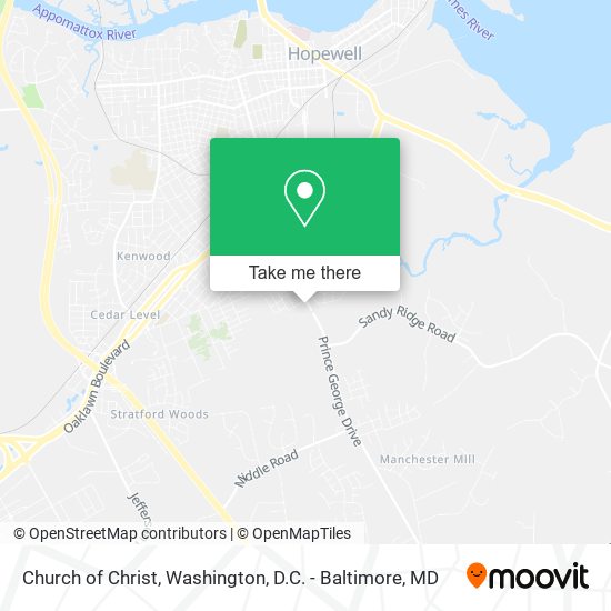Church of Christ map