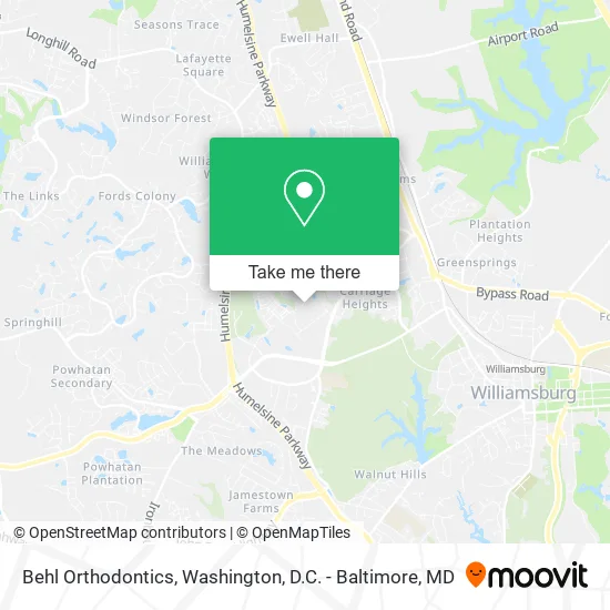 Behl Orthodontics map