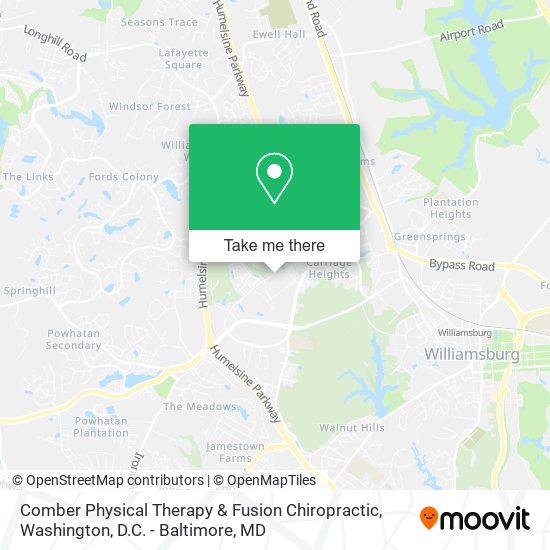 Mapa de Comber Physical Therapy & Fusion Chiropractic