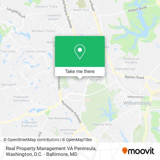 Mapa de Real Property Management VA Peninsula