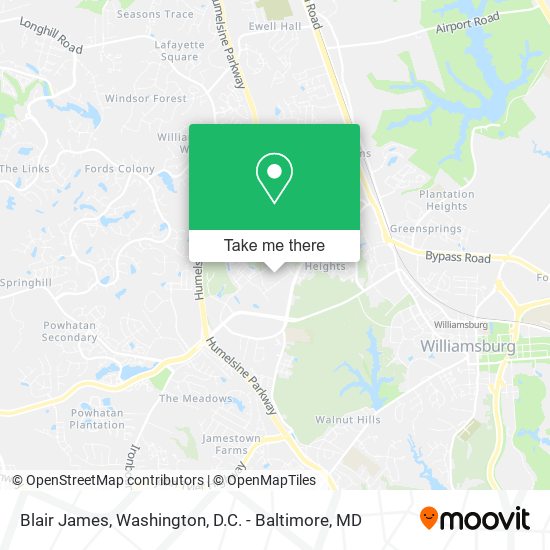 Blair James map
