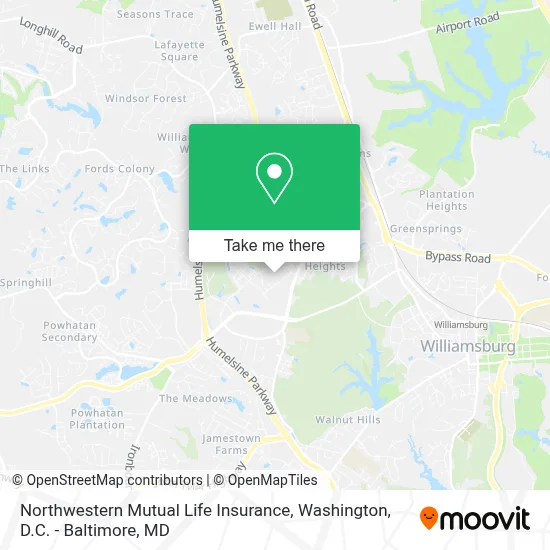 Northwestern Mutual Life Insurance map