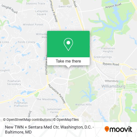 New TWN + Sentara Med Ctr map