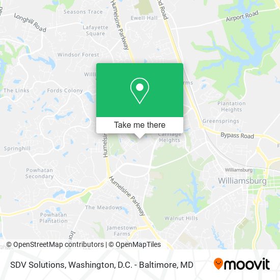 SDV Solutions map