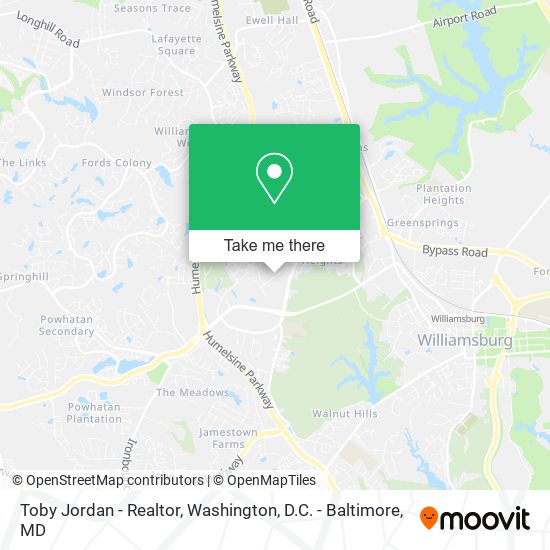 Toby Jordan - Realtor map