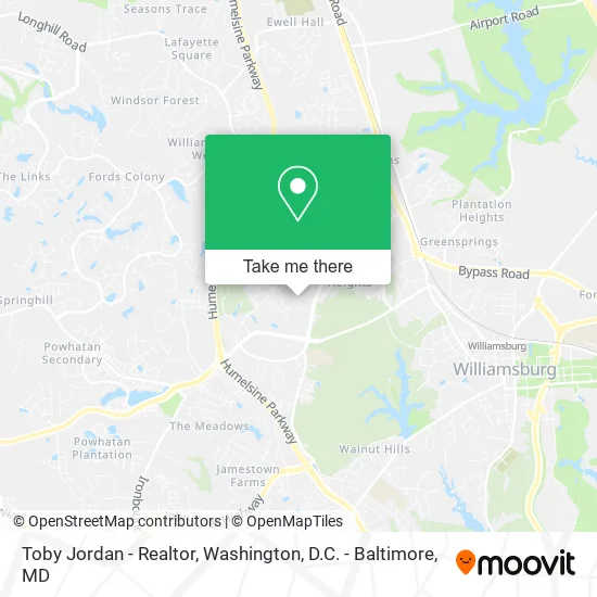 Toby Jordan - Realtor map