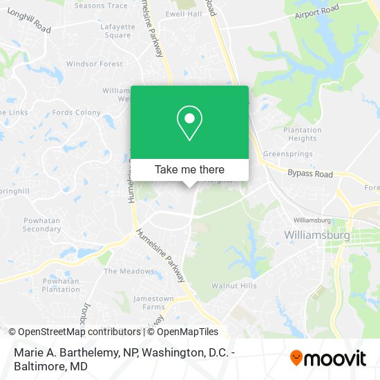 Marie A. Barthelemy, NP map