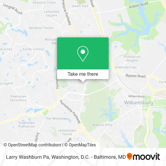 Larry Washburn Pa map