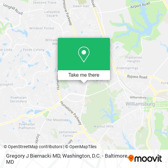Gregory J Biernacki MD map