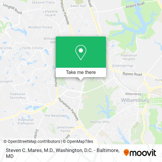 Steven C. Mares, M.D. map