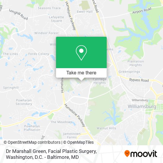Dr Marshall Green, Facial Plastic Surgery map