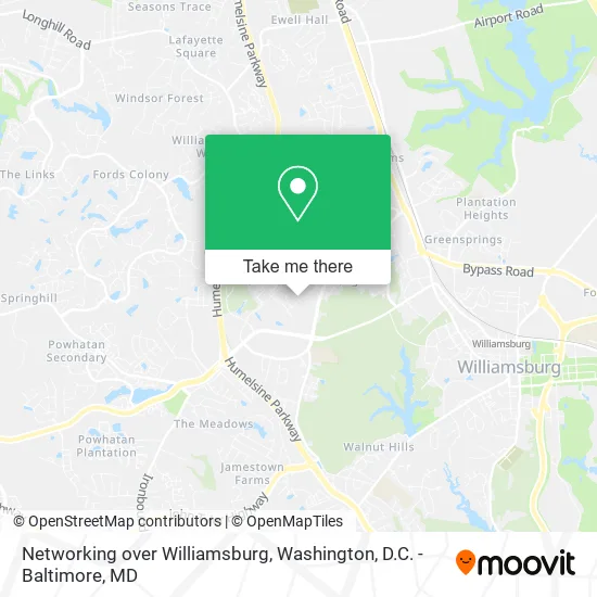Networking over Williamsburg map