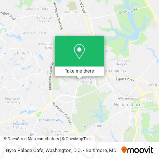 Gyro Palace Cafe map