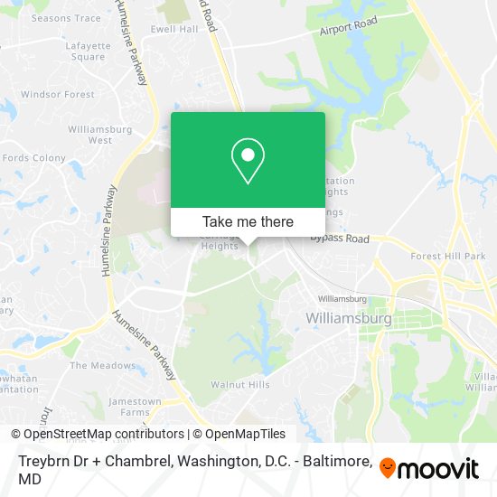 Treybrn Dr + Chambrel map