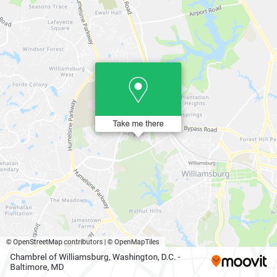 Mapa de Chambrel of Williamsburg