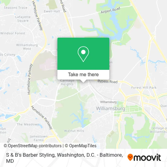 S & B's Barber Styling map