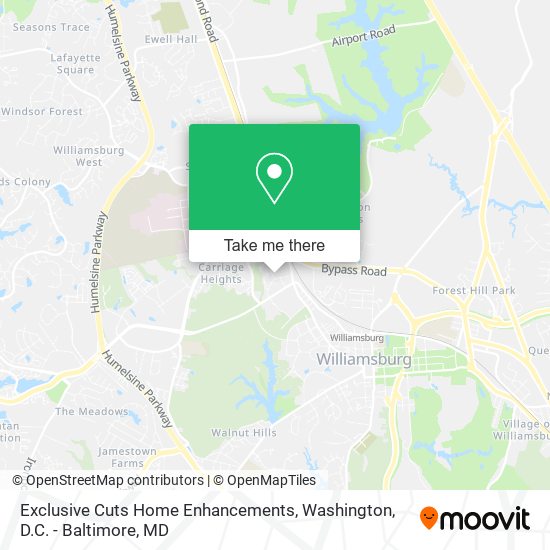 Exclusive Cuts Home Enhancements map