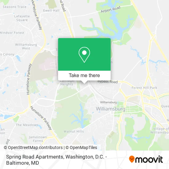 Spring Road Apartments map