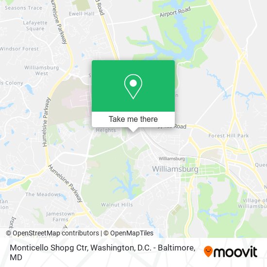 Monticello Shopg Ctr map