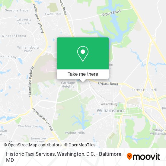 Historic Taxi Services map