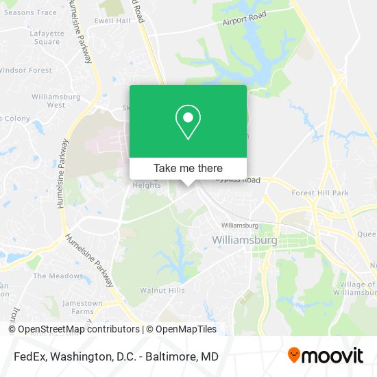 Mapa de FedEx