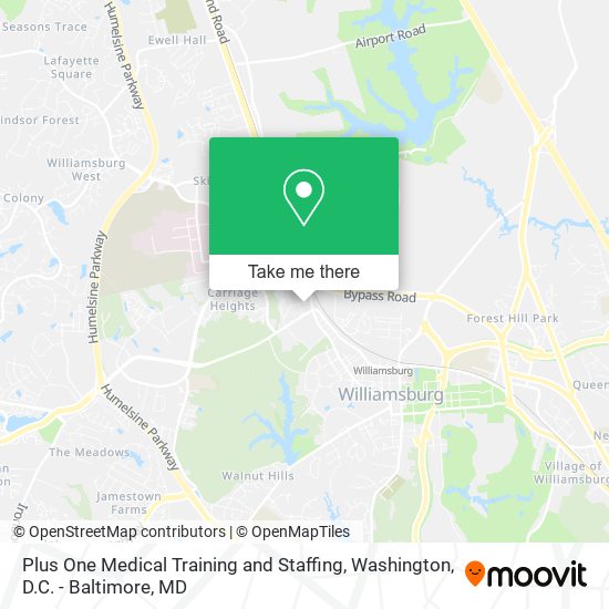 Plus One Medical Training and Staffing map