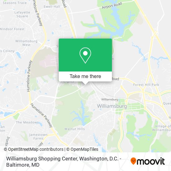 Mapa de Williamsburg Shopping Center