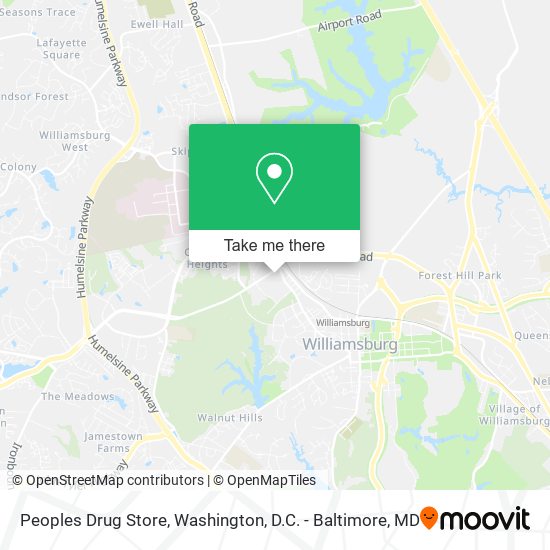 Peoples Drug Store map