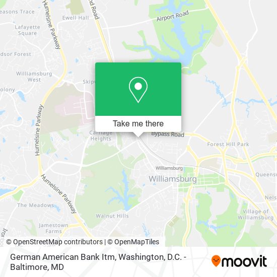 German American Bank Itm map