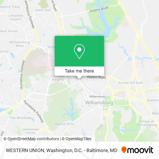 WESTERN UNION map