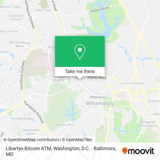 Mapa de Libertyx Bitcoin ATM