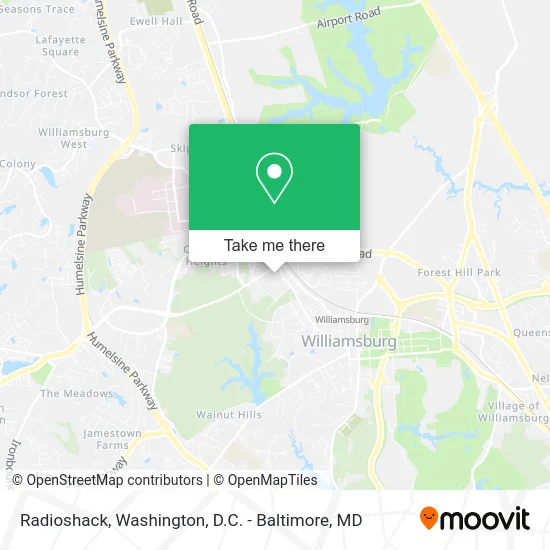 Radioshack map