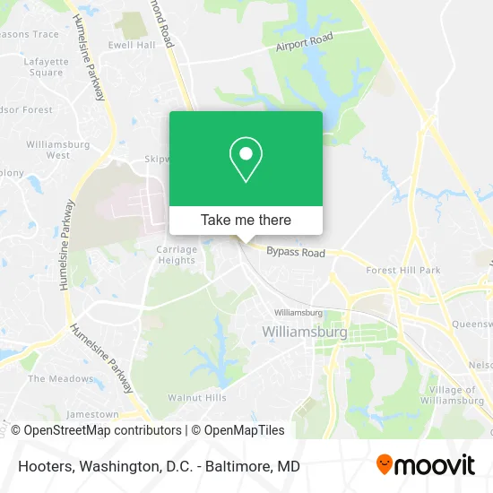 Hooters map