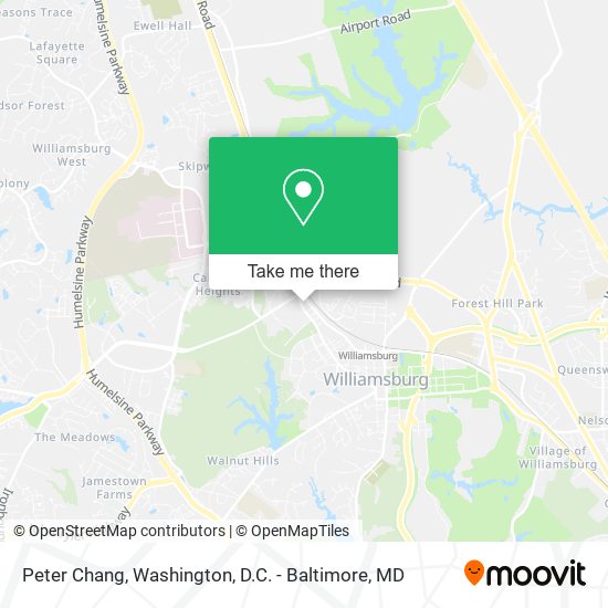 Peter Chang map