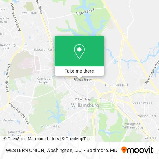 WESTERN UNION map