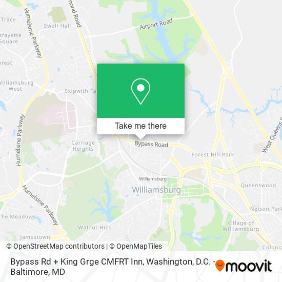 Mapa de Bypass Rd + King Grge CMFRT Inn